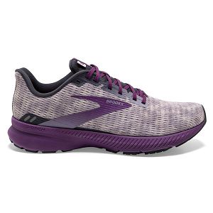 Brooks Launch 8 Road Running Shoes - Womens, Grey/Purple | IE-FDV678210